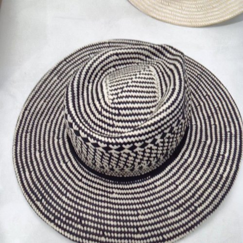 WOMEN'S BANANA REPUBLIC STRAW HAT - OSFM - BLACK - (STYLE:1972749) image 2
