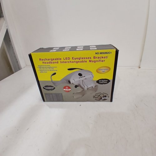 HEADBAND MAGNIFIER GLASSES - 5 REPLACEABLE LENSES 1.0X 1.5X 2.0X 2.5X 3.5X - MAGNIFYING GLASS WITH LIGHT–HANDS FREE HEAD WORN LIGHTED MAGNIFYING GLASSES FOR READING, JEWELRY LOUPE, WATCH & ELECTRONIC REPAIR image 2