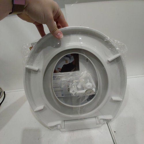GARVEE ROUND SLOW CLOSE TOILET SEAT WITH BUILT IN TODDLER SEAT FOR POTTY TRAINING AND MAGNETS - 17" - WHITE (MODEL: PHO_0VP67XWL) image 4