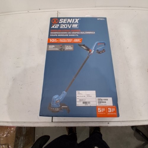 SENIX CORDLESS STRING TRIMMER / EDGER WITH BATTERY AND CHARGER- 20 V - BLUE (MODEL: GTX2-L) image 6