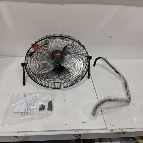 3 SPEED INDUSTRIAL FLOOR FAN WITH ADJUSTABLE TILT - 18" - 120V - BLACK (MODEL: HIFANXFLOOR18) image 3