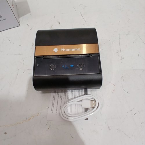 PHOMEMO LABEL PRINTER MACHINE, PORTABLE THERMAL LABEL MAKER - 3" LABELS - BLACK ROSE GOLD image 3