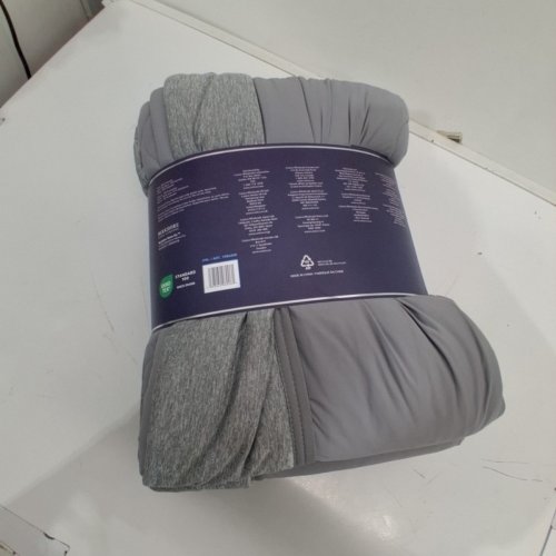 BERKSHIRE COOLING QUILTED COMFORTER BLANKET - QUEEN - GREY (MODEL: 1986200) image 3