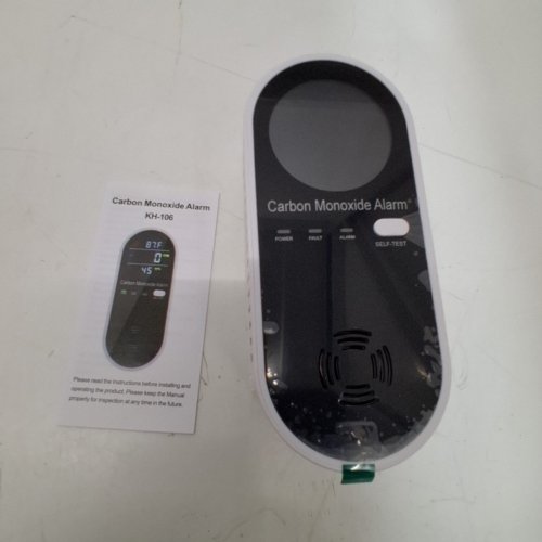 4 IN 1 CARBON MONOXIDE ALARM - BLACK AND WHITE (MODEL: KH-106) image 3