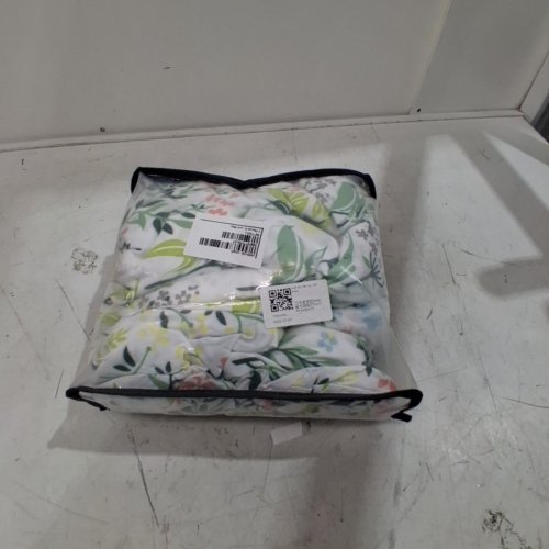 3PC NAYOROO MICROFIBER BOHO FLORAL DUVET COVER SET- QUEEN- GREEN FLOWER PRINT image 4