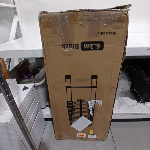 TELESCOPING HEAVY DUTY ALUMINUM EXTENDABLE LADDER - 20.6FT - 330LBS MAX - BLACK image 5
