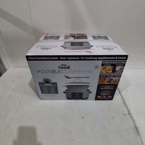 NINJA FOODI POSSIBLECOOKER PRO 8-IN-1 MULTI-COOKER - 8.5QT CAPACITY - SEA SALT GREY (MODEL: MC1001C) image 5
