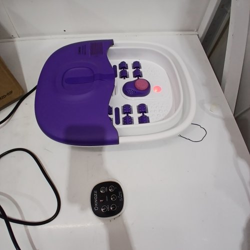 KNQZE COLLAPSIBLE FOOT SPA WITH WIRELESS REMOTE CONTROL - PURPLE/WHITE (MODEL: MZD-02F) image 2