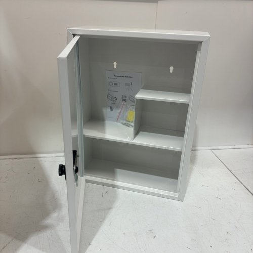 UNICLIFE WALL MOUNT CODE LOCKING MEDICINE CABINET - WHITE (MODEL: BG3580-WT-CA) image 4