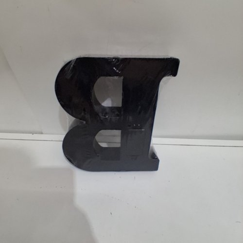 LED LIGHT UP DECORATIVE LETTER "B" - 9" - BLACK image 3