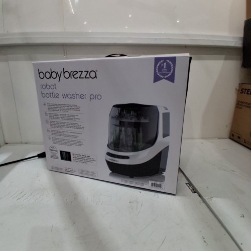 BABYBREZZA BOTTLE WASHER PRO 3-IN-1 WASHER/STERILIZER/DRYER - HOLDS 4 BOTTLES - BLACK/WHITE (MODEL: BRZ0103) image 8