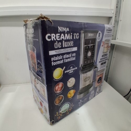 NINJA CREAMI DELUXE 11-IN-1 DIGITAL FROZEN TREAT MAKER - MAKES 24OZ PINTS - SILVER (MODEL: NC501C) image 8