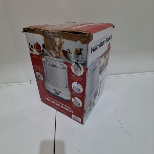 HAMILTON BEACH ELECTRIC ICE CREAM MAKER - MAKES 1.5QT - WHITE (MODEL: 68880C) image 5