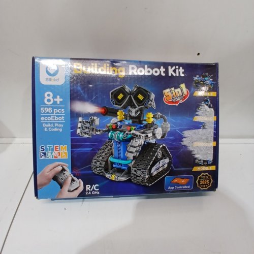 590PC SILLBIRD STEM EDUCATIONAL ROBOT BUILDING KIT WITH REMOTE CONTROL, 2.4GHZ RC VEHICLE - FOR AGES 8-14 (MODEL: ROBOT A) image 5