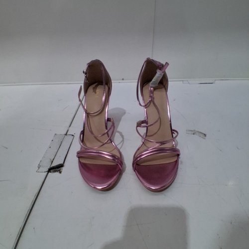 WOMENS ALLEGRA K STRAPPY HIGH HEELS - 8 - PINK (MODEL: 514-68) image 2
