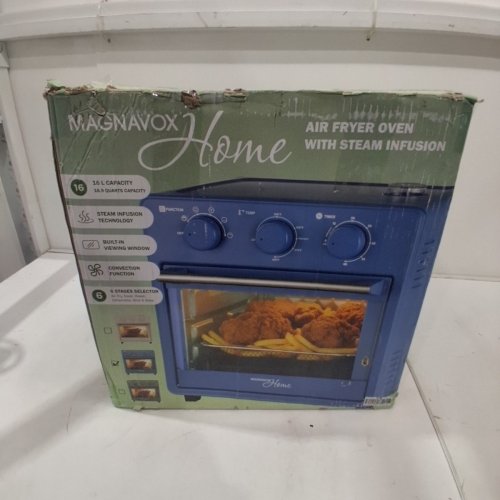 MAGNAVOX HOME STEAM INFUSION AIR FRYER OVEN - 16 L, 1200W, 120 V - BLUE image 9