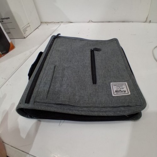 HILROY DOUBLE BOOSTER D-RING ZIPPER BINDER WITH MULTIPLE POCKETS & PEN HOLDERS - 2" - GREY (MODEL:4304982) image 2