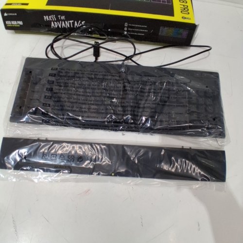 CORSAIR K55 RGB PRO USB WIRED GAMING KEYBOARD - DYNAMIC RGB BACKLIGHTING, SIX MACRO KEYS, IP42 DUST AND SPILL RESISTANT, DETACHABLE PALM REST, DEDICATED MEDIA AND VOLUME KEYS - BLACK (MODEL: RGP0118) image 4