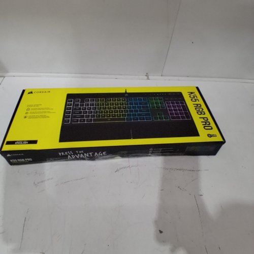 CORSAIR K55 RGB PRO USB WIRED GAMING KEYBOARD - DYNAMIC RGB BACKLIGHTING, SIX MACRO KEYS, IP42 DUST AND SPILL RESISTANT, DETACHABLE PALM REST, DEDICATED MEDIA AND VOLUME KEYS - BLACK (MODEL: RGP0118) image 6