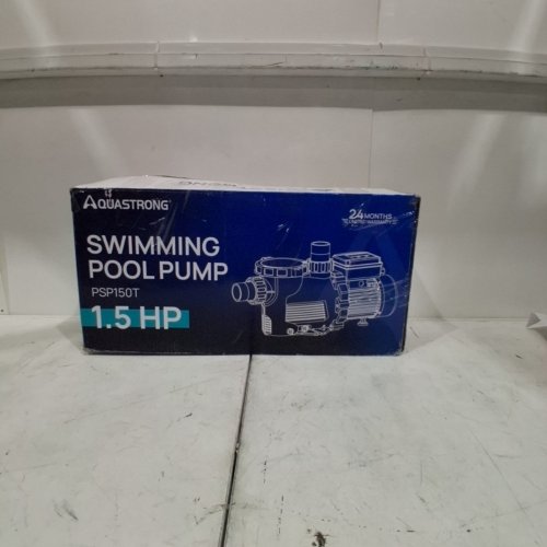 AQUASTRONG 1.5HP IN/ABOVE GROUND SWIMMING POOL PUMP WITH 81000 GPH FLOW- BLACK\BLUE (MODEL: PSP150T) image 7