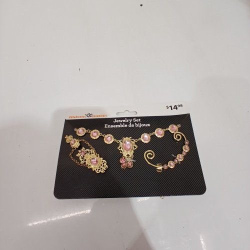 3PC WAY TO CELEBRATE! JEWELRY ACCESSORY SET - OSFM - GOLD PINK image 2