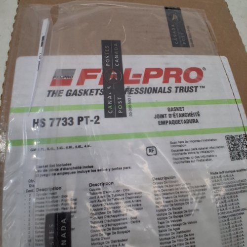 FEL-PRO ENGINE CYLINDER HEAD GASKET SET FOR CHEVROLET CAMARO (1967-1980) - GREY/BLACK (MODEL: HS 7733 PT-2) image 2