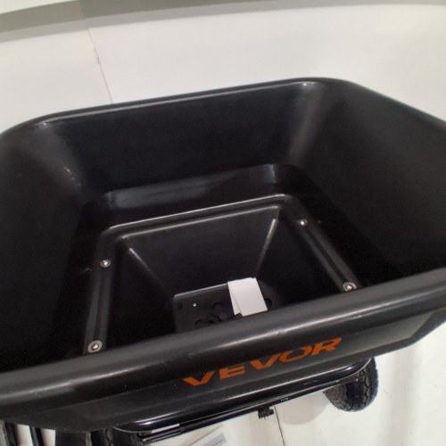 VEVOR ALL TERRAIN TOW-BEHIND SPREADER WIDTH OF 9.8FT AND A 85LB HOPPER - BLACK (MODEL: 2034) image 6