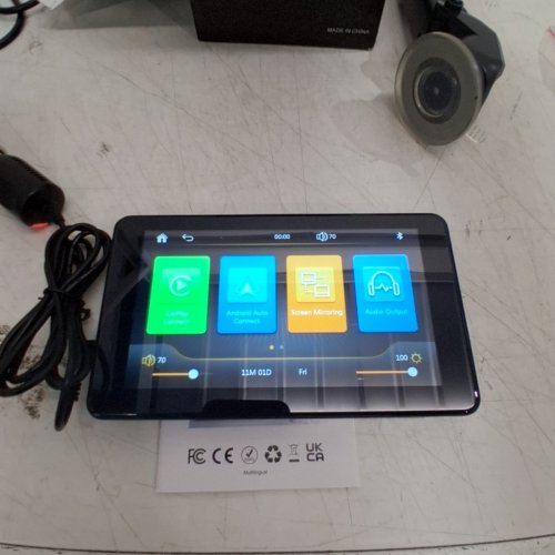 CARPLAY & ANDROID AUTO BLUETOOTH CAR TOUCHSCREEN STEREO RECEIVER - 7"- BLACK image 5