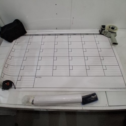 OFFICE AID LARGE DRY ERASE CALENDAR FOR WALL - 25" X 38", REUSABLE MONTHLY PLANNER - WHITE image 3