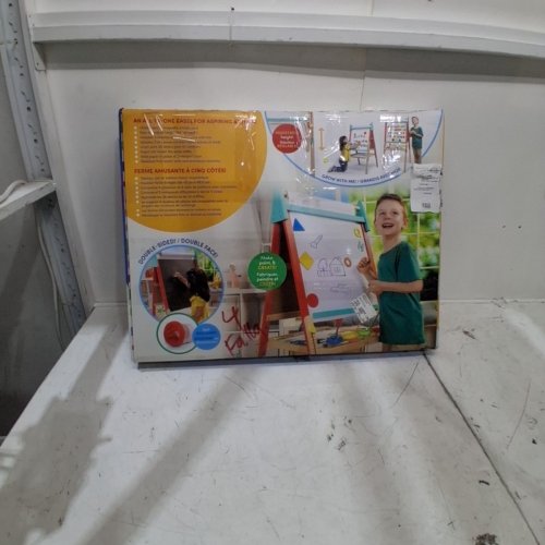 DOUBLE-SIDED CHILDREN'S ART EASEL - 47.6" X 22" X 4.5" - MULTI-COLOUR (ITEM: 2504785) image 4