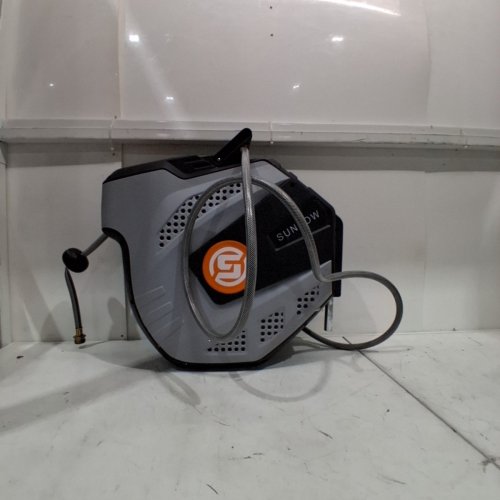 SUNPOW RETRACTABLE WALL MOUNTED GARDEN HOSE REEL - 72FT - GREY (MODEL: ZYW019-S30) image 2