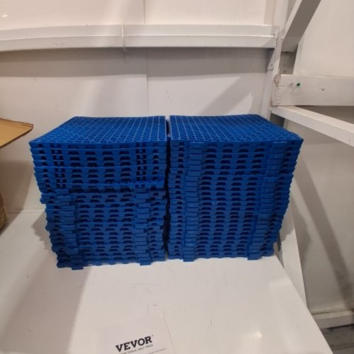 50PK VEVOR MODULAR INTERLOCKING DRAINAGE MATS - 12" - BLUE - (MODEL: 30*30*1.5CM-U) image 2