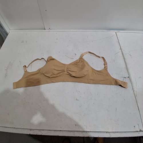 WOMENS MATERNITY NURSING BRA - LARGE - BEIGE image 2