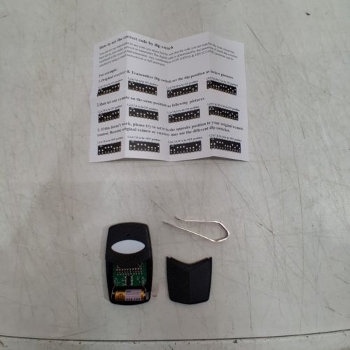10-DIP SWITCH UNIVERSAL GATE OPENER REMOTE TRANSMITTER - 100FT - BLACK image 3