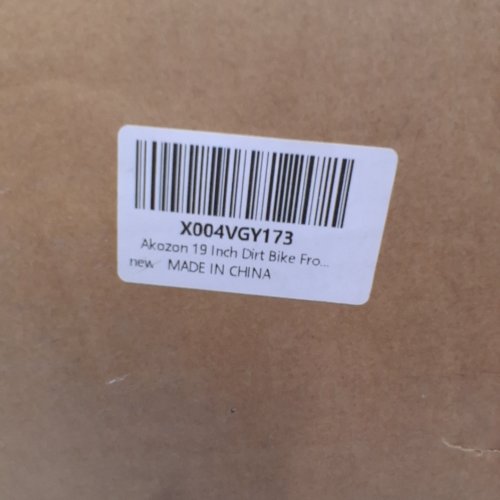 AKOZON DIRT BIKE FRONT WHEEL - 19" - 70/100-19 - BLACK / SILVER (MODEL: AKOZONZ0FC7XBODG) image 2