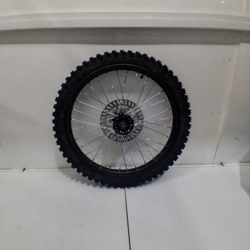 AKOZON DIRT BIKE FRONT WHEEL - 19" - 70/100-19 - BLACK / SILVER (MODEL: AKOZONZ0FC7XBODG) image 3
