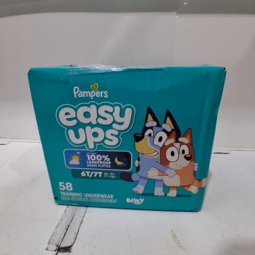 58PK PAMPERS EASY UPS POTTY TRAINING UNDERWEAR - 6T/7T (46+LB) - BLUEY image 3