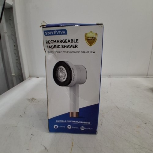 SMYEVIVA RECHARGEABLE FABRIC SHAVER / LINT REMOVER - WHITE image 2