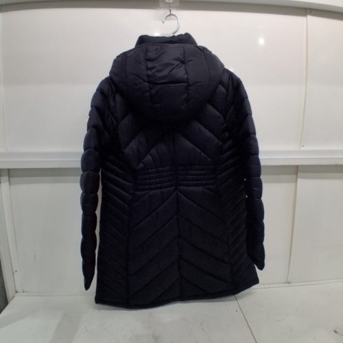 WOMEN'S MICHAEL KORS LONG PACKABLE PUFFER COAT WITH HOOD - EXTRA LARGE - MID BLUE image 3