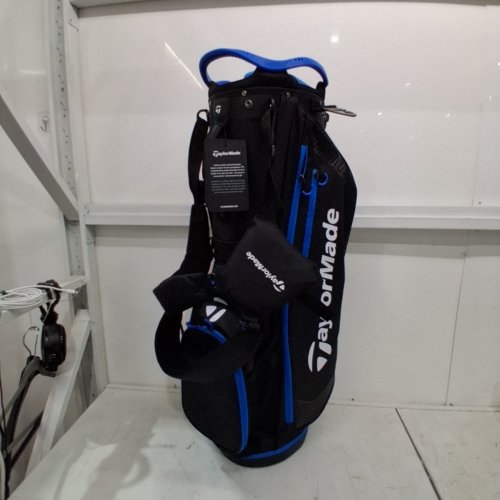 TAYLORMADE TM23 PROCART BAG AND RAIN GUARD - 14 POCKETS - BLACK/BLUE image 2