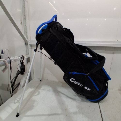 TAYLORMADE TM23 PROCART BAG AND RAIN GUARD - 14 POCKETS - BLACK/BLUE image 5