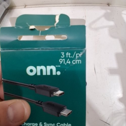 3 ONN. USB-A TO USB-C CABLE - 3FT - BLACK image 4