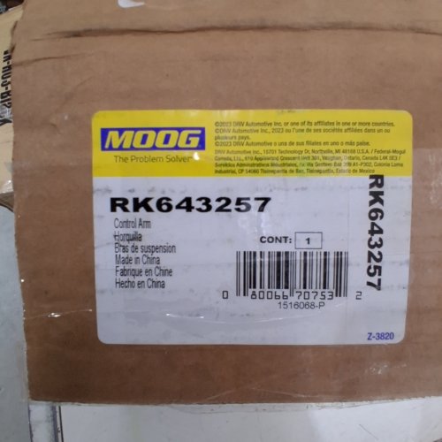 MOOG TRAILING ARM FOR JEEP CHEROKEE 2014-2023 - BLACK (MODEL: RK643257) image 2