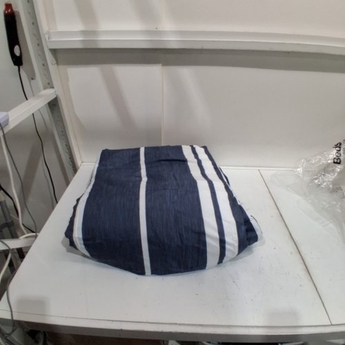 7PC BEDSURE NAVY COMFORTER SET - BED IN A BAG, 2 PILLOW SHAMS, FLAT SHEET, FITTED SHEET AND 2 PILLOWCASES - QUEEN - BLUE image 3