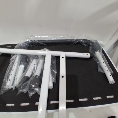 WISDEER BEDSIDE STEP STOOL WITH ASSIST GRAB BAR - 400 LBS MAX - WHITE/BLACK (MODEL: STBR07) image 4