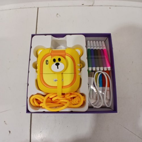 ARNSSIEN KIDS INSTANT PRINT CAMERA, COLOR - 1080P - YELLOW (MODEL: M2) image 3