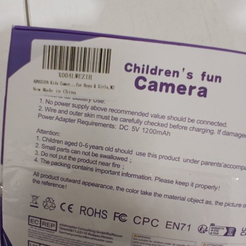 ARNSSIEN KIDS INSTANT PRINT CAMERA, COLOR - 1080P - YELLOW (MODEL: M2) image 4
