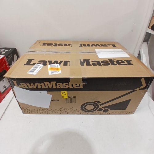 LAWNMASTER ENVIRONMENTALLY FRIENDLY MOTORLESS PUSH REEL LAWN MOWER - 18" - 5" BLADE - ORANGE (MODEL: LMRM1801) image 6
