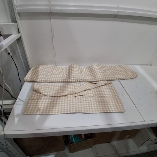 3PC NAYOROOM BOHO PLAID BEDDING SET - QUEEN - BEIGE / WHITE image 3