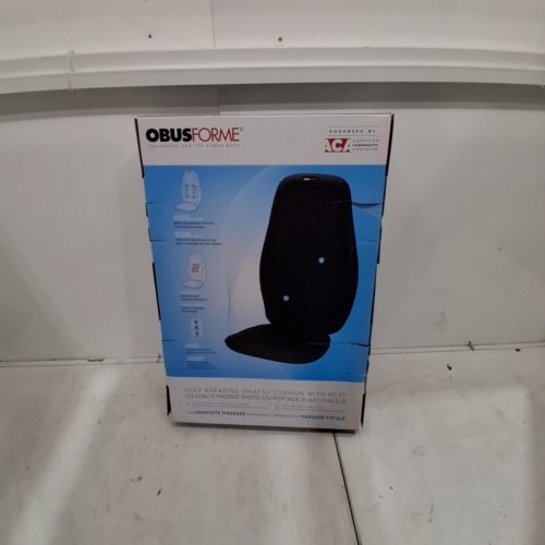OBUSFORME DEEP KNEADING SHIATSU MASSAGE CUSHION WITH HEAT - BLACK (MODEL: SM-SMC-05C) image 4